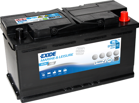 EP800 BATTERI DUAL AGM EXIDE EP800