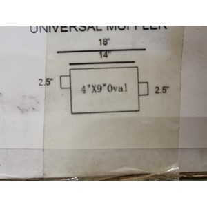 MT122 UNIVERSAL MUFFLER 2,5